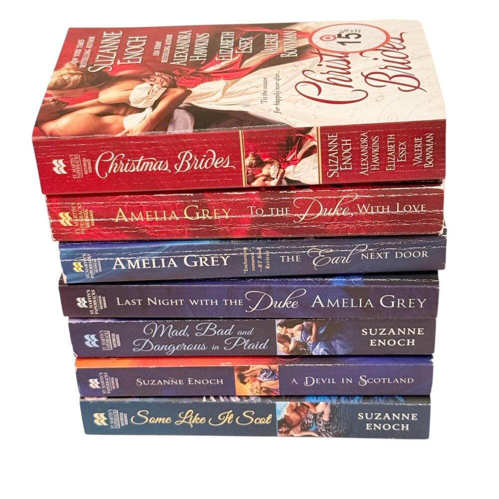 Mixed Author Lot 7 Romance Love Novels Books From St. Martin's Paperback
